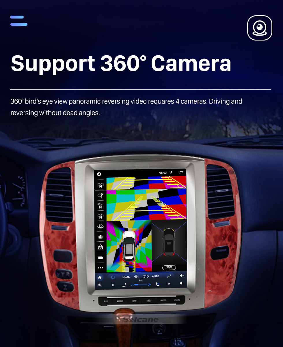 Seicane OEM 12,1-дюймовый Android 10.0 Радио для TOYOTA LAND CRUISER 100 2002-2007 LEXUS LX470 2003-2007 Bluetooth HD Сенсорный экран Поддержка GPS-навигации Carplay Задняя камера TPMS Seicane OEM 12,1-дюймовый Android 10.0 Радио для TOYOTA LAND CRUISER 100 2002-2007 LEXUS LX470 2003-2007 Bluetooth HD Сенсорный экран Поддержка GPS-навигации Carplay Задняя камера TPMS