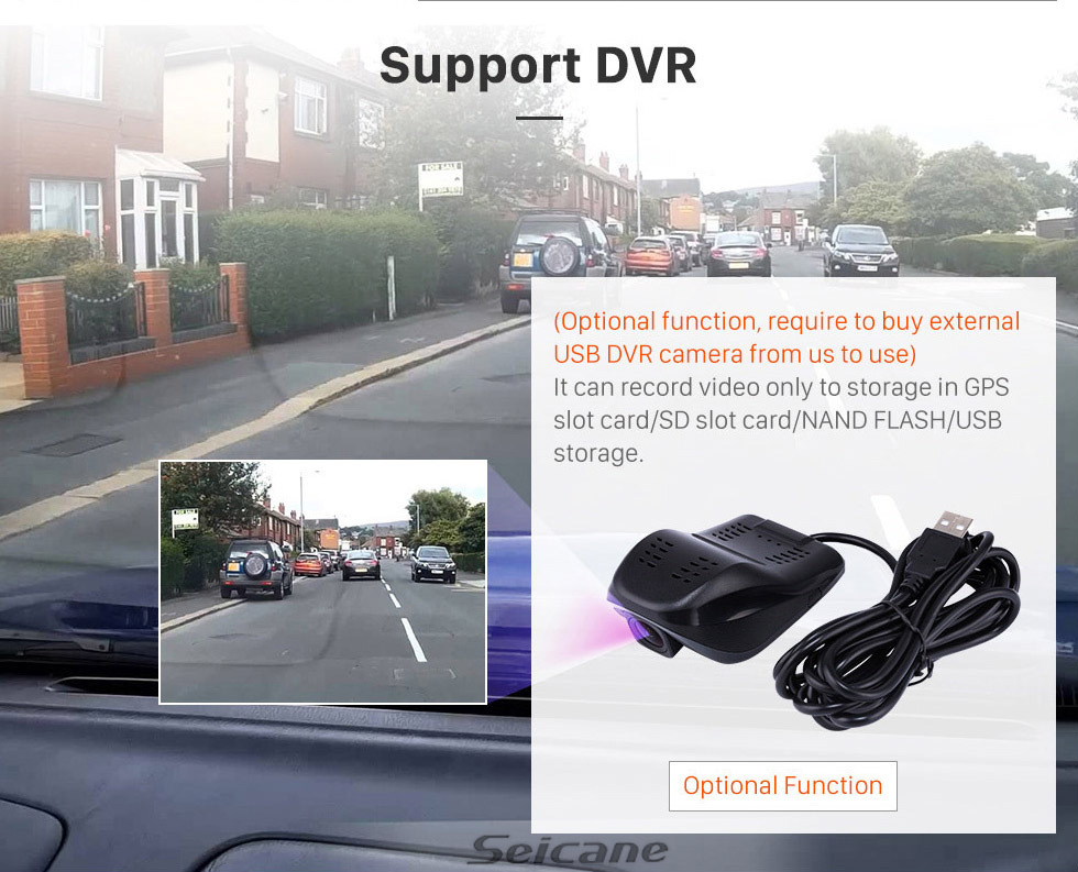 Seicane Pantalla táctil Android 10.0 HD de 9 pulgadas para 2015-2018 Ford Mustang Low Radio Sistema de navegación GPS con soporte WIFI Bluetooth Carplay Control del volante DVR OBD 2