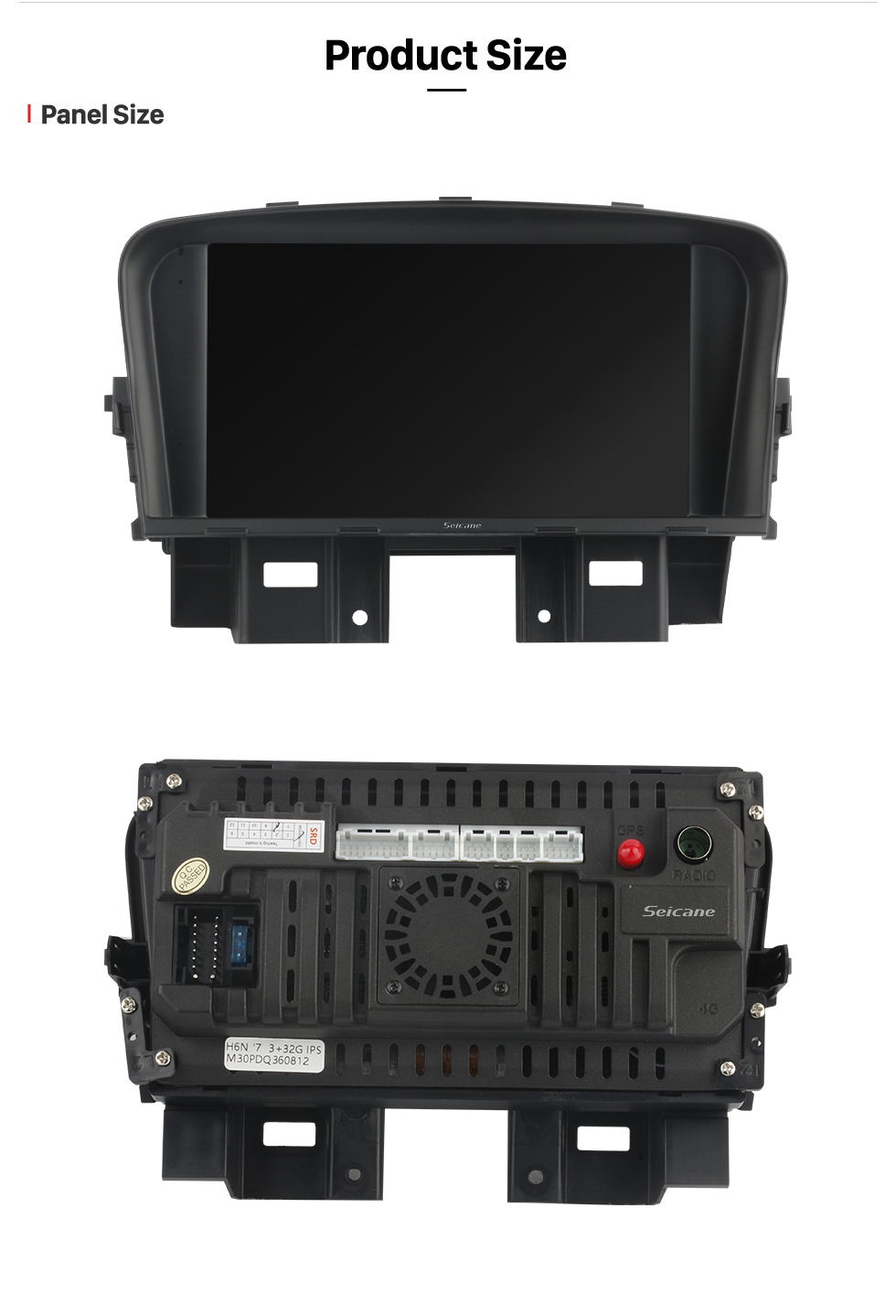 Seicane OEM Android 13.0 pour 2008-2014 Chevrolet Cruze Radio Système de navigation GPS avec écran tactile HD 7 pouces Prise en charge Bluetooth Carplay OBD2 Caméra de recul