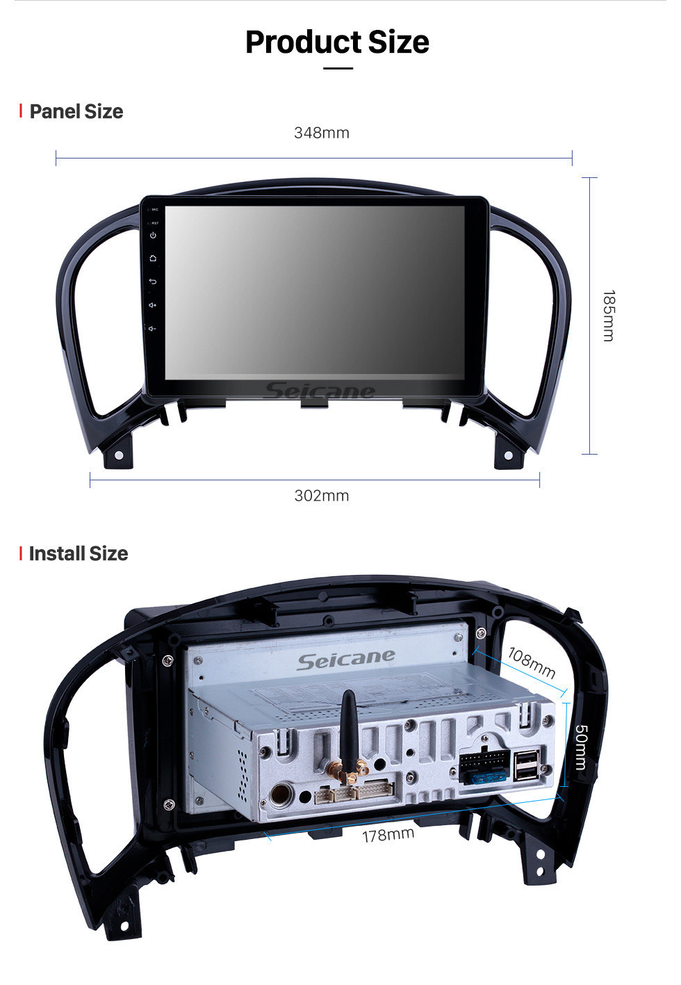 Seicane HD Touchscreen 9 Zoll Android 11.0 für 2018 SUZUKI ERTIGA Radio GPS Navigationssystem Bluetooth Carplay Unterstützung Rückfahrkamera