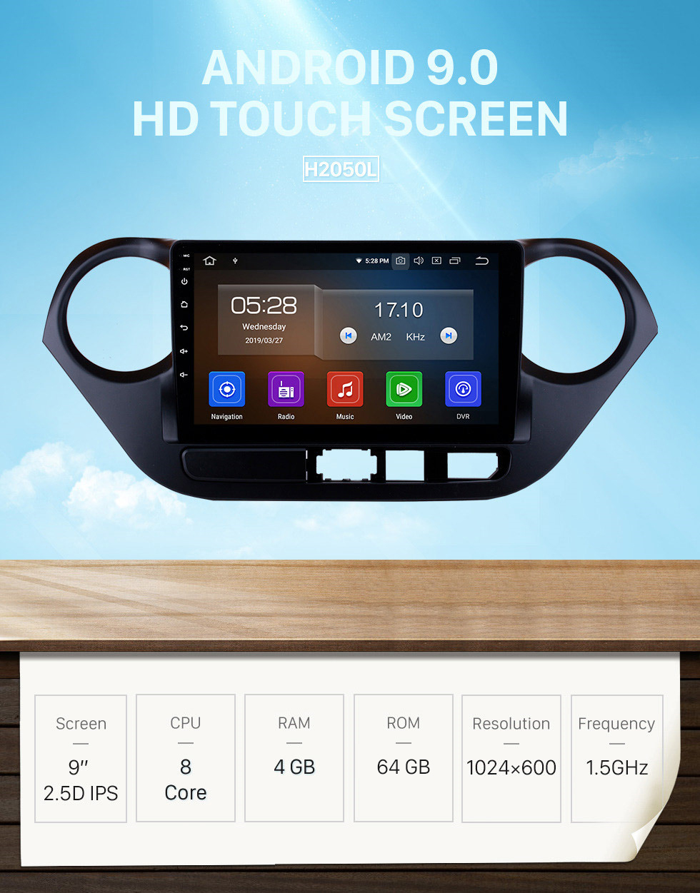 Seicane Android 9.0 9 inch 2013 2014 2015 2016 HYUNDAI I10 Left Hand Driving Radio Bluetooth GPS navigation system HD 1024*600 touch screen OBD2 DVR Rearview camera DVD player TV 1080P Video 3G WIFI Steering Wheel Control USB Mirror link Seicane Android 9.0 9 inch 2013 2014 2015 2016 HYUNDAI I10 Left Hand Driving Radio Bluetooth GPS navigation system HD 1024*600 touch screen OBD2 DVR Rearview camera DVD player TV 1080P Video 3G WIFI Steering Wheel Control USB Mirror link