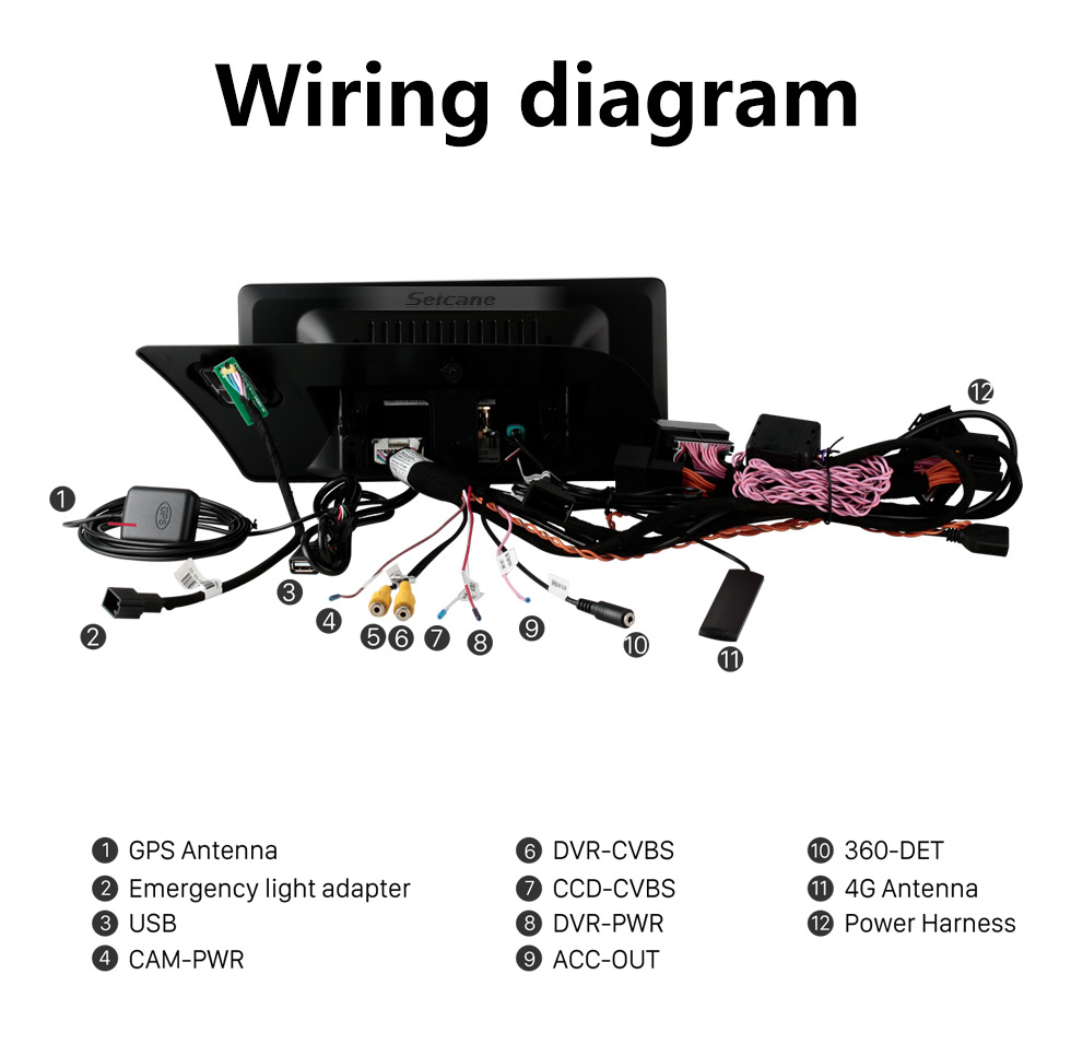Seicane Сенсорный экран HD 12,3 дюйма Android 10.0 GPS-навигатор Радио для 2009-2016 AUDI A4 / A5 с поддержкой Bluetooth AUX DVR Carplay OBD Управление рулевым колесом Seicane Сенсорный экран HD 12,3 дюйма Android 10.0 GPS-навигатор Радио для 2009-2016 AUDI A4 / A5 с поддержкой Bluetooth AUX DVR Carplay OBD Управление рулевым колесом