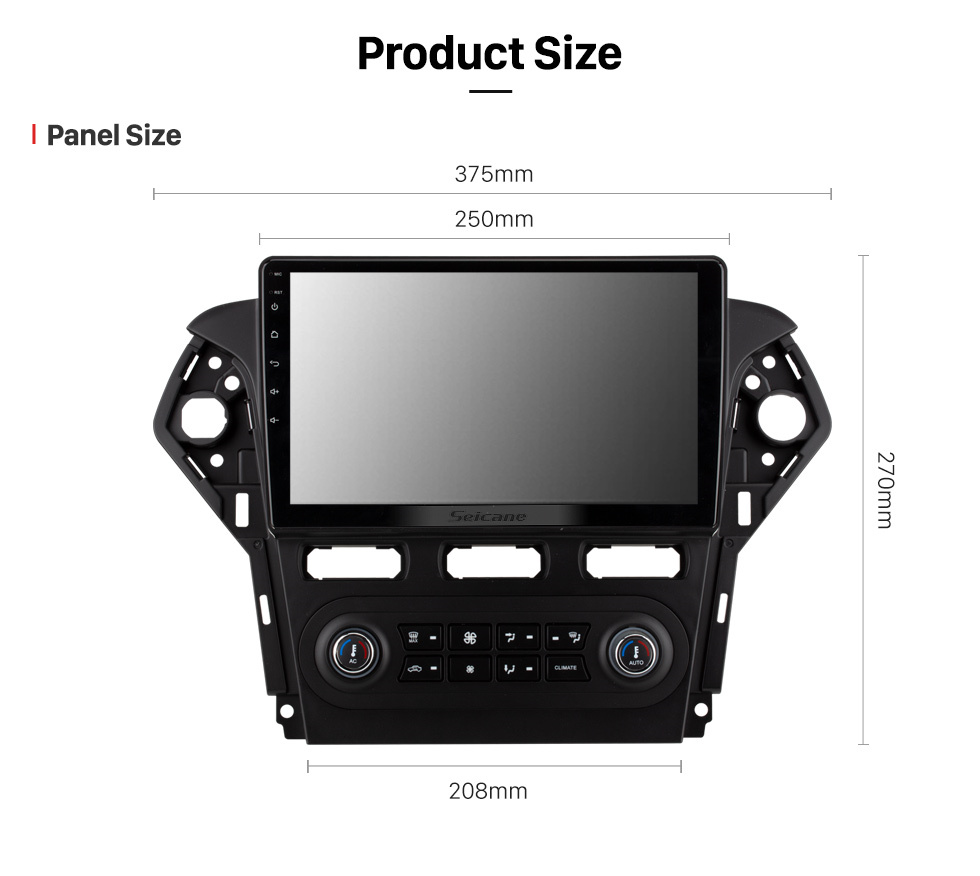 Seicane Pour 2004-2007 BUICK GL8 Radio 9 pouces Android 11.0 HD écran tactile Bluetooth avec système de navigation GPS prise en charge Carplay 1080P