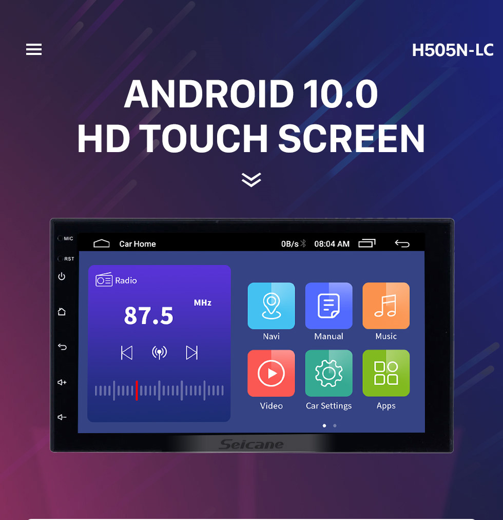 Seicane Android 10.0 Универсальный Toyota Hyundai Kia Nissan Volkswagen Suzuki Honda Радио GPS-навигация 1080P Видео Bluetooth USB WIFI Поддержка Камера заднего вида Зеркальная связь Управление рулевым колесом Seicane Android 10.0 Универсальный Toyota Hyundai Kia Nissan Volkswagen Suzuki Honda Радио GPS-навигация 1080P Видео Bluetooth USB WIFI Поддержка Камера заднего вида Зеркальная связь Управление рулевым колесом