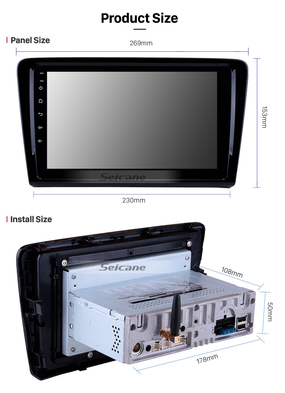 Seicane 2012 2013 2014 2015 VW Volkswagen SANTANA Android 9.0 Radio GPS Bluetooth HD Écran tactile Soutien caméra de recul Contrôle du volant 3G / 4G WIFI OBD2 DVR Seicane 2012 2013 2014 2015 VW Volkswagen SANTANA Android 9.0 Radio GPS Bluetooth HD Écran tactile Soutien caméra de recul Contrôle du volant 3G / 4G WIFI OBD2 DVR