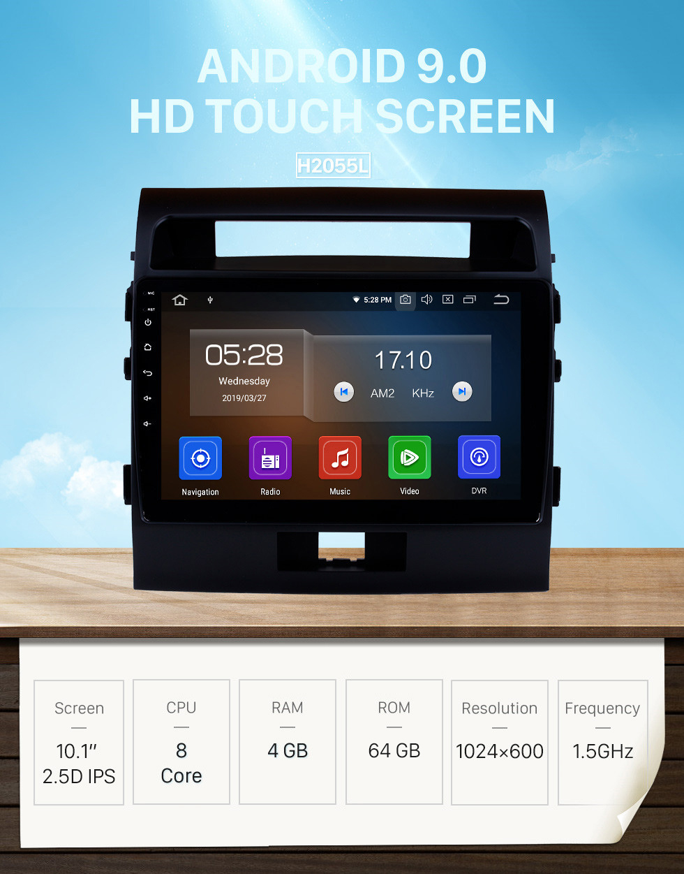 Seicane OEM 10.1 inch HD TouchScreen GPS Navigation System Android 9.0 for 2007-2017 TOYOTA LAND CRUISER Radio Support Car Stereo Bluetooth Music Mirror Link OBD2 3G/4G WiFi Video Backup Camera Seicane OEM 10.1 inch HD TouchScreen GPS Navigation System Android 9.0 for 2007-2017 TOYOTA LAND CRUISER Radio Support Car Stereo Bluetooth Music Mirror Link OBD2 3G/4G WiFi Video Backup Camera