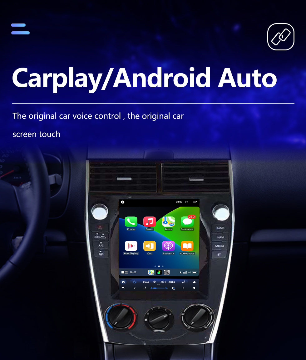 Seicane Écran tactile HD pour 2004-2015 MAZDA 6 Android 10.0 Radio de navigation GPS 9,7 pouces Prise en charge Bluetooth WIFI TPMS TV numérique Carplay OBD2 DVR Seicane Écran tactile HD pour 2004-2015 MAZDA 6 Android 10.0 Radio de navigation GPS 9,7 pouces Prise en charge Bluetooth WIFI TPMS TV numérique Carplay OBD2 DVR