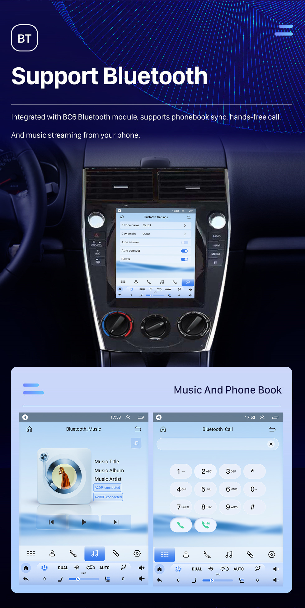 Seicane Écran tactile HD pour 2004-2015 MAZDA 6 Android 10.0 Radio de navigation GPS 9,7 pouces Prise en charge Bluetooth WIFI TPMS TV numérique Carplay OBD2 DVR Seicane Écran tactile HD pour 2004-2015 MAZDA 6 Android 10.0 Radio de navigation GPS 9,7 pouces Prise en charge Bluetooth WIFI TPMS TV numérique Carplay OBD2 DVR