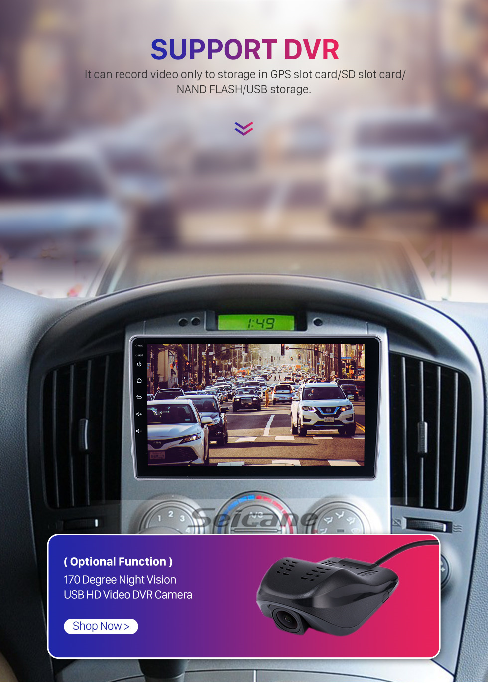Seicane Android 10.0 Carplay, 9 дюймов, 1920*720, полноценный экран для 2007, 2008, 2009-2015 годов, HYUNDAI PARTAON STAREX/H1, GPS-навигатор, радио с сенсорным экраном HD