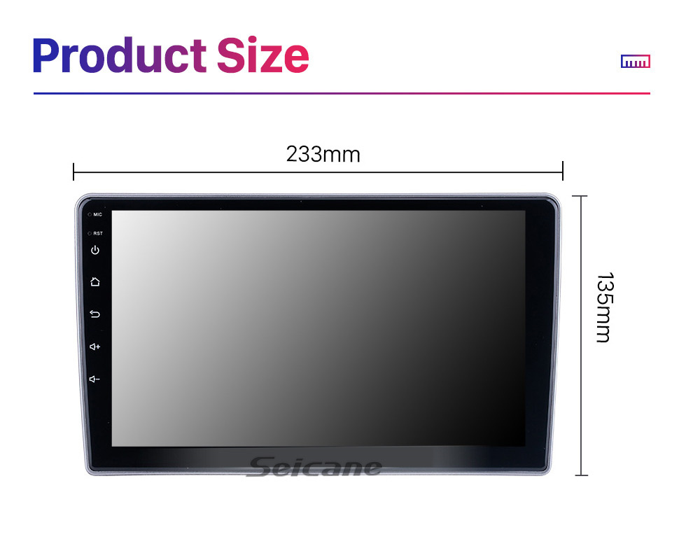 Seicane Android 10.0 Carplay 9 pulgadas 1920*720 Pantalla de ajuste completo para 2007 2008 2009-2015 HYUNDAI PARTAON STAREX/H1 Radio de navegación GPS con pantalla táctil HD