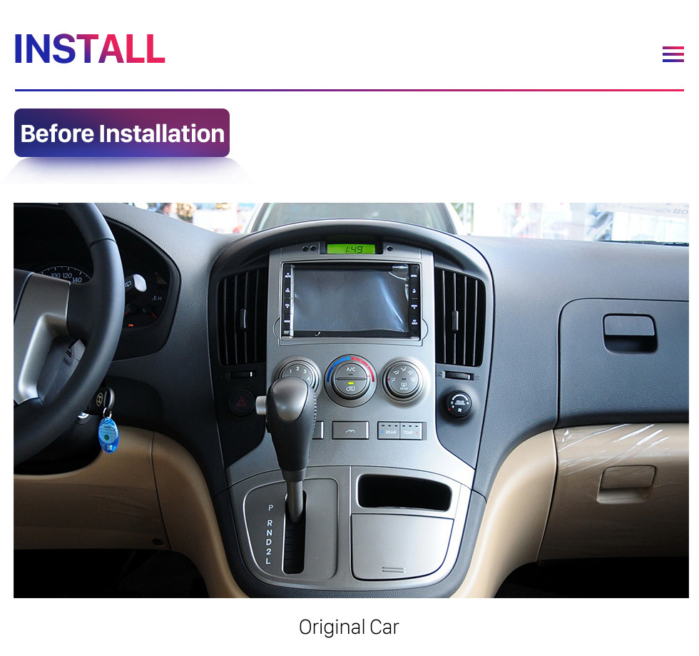 Seicane Android 10.0 Carplay 9 Zoll 1920*720 Full-Fit-Bildschirm für 2007 2008 2009–2015 HYUNDAI PARTAON STAREX/H1 GPS-Navigationsradio mit HD-Touchscreen Seicane Android 10.0 Carplay 9 Zoll 1920*720 Full-Fit-Bildschirm für 2007 2008 2009–2015 HYUNDAI PARTAON STAREX/H1 GPS-Navigationsradio mit HD-Touchscreen