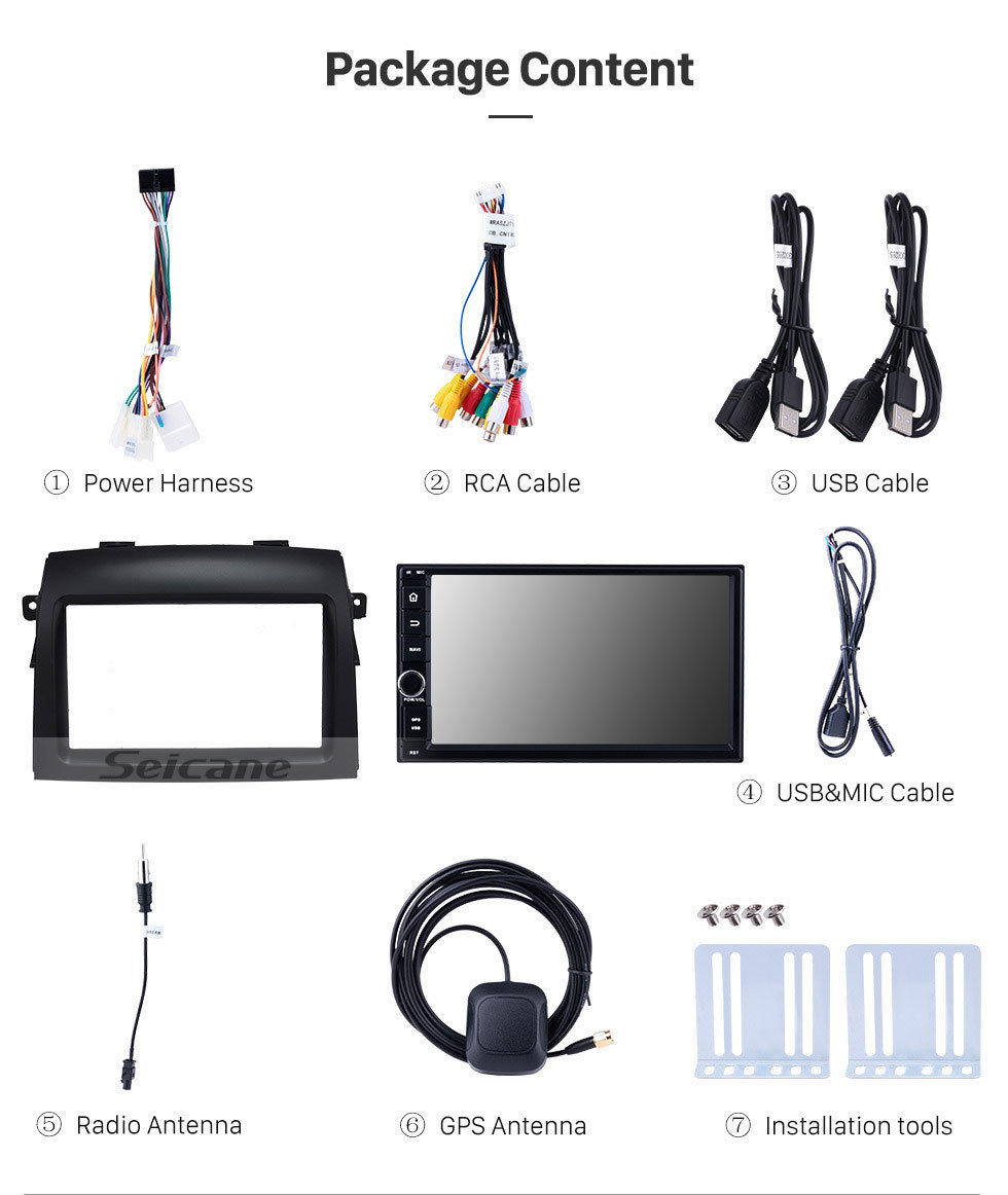 Seicane OEM Android 9.0 2004-2010 Toyota Sienna Radio GPS Navigation System with Bluetooth HD Touchscreen Mirror Link 4G WIFI AUX DVR 1080P DAB TPMS Backup Camera Seicane OEM Android 9.0 2004-2010 Toyota Sienna Radio GPS Navigation System with Bluetooth HD Touchscreen Mirror Link 4G WIFI AUX DVR 1080P DAB TPMS Backup Camera