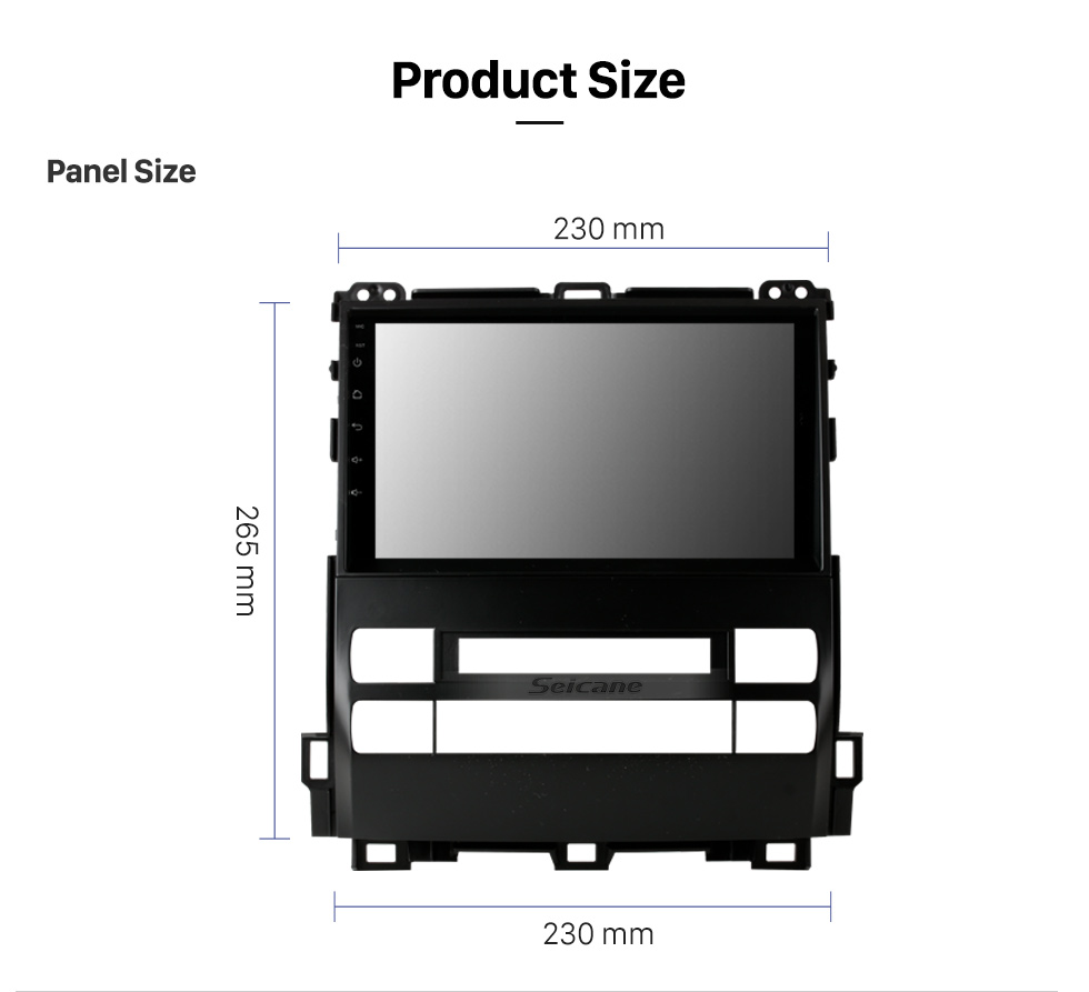 Seicane OEM 10,1-дюймовый Android 11.0 Radio для 2006-2015 TOYOTA LAND CRUISER Bluetooth HD с сенсорным экраном Поддержка GPS-навигации Carplay Задняя камера TPMS