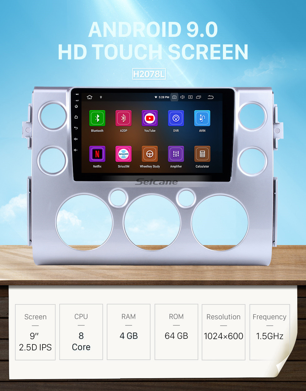Seicane 9 inch 2007-2018 Toyota FJ CRUISER Android 9.0 HD Touchscreen GPS Navigation System auto stereo Bluetooth Support 3G/4G WIFI Steering Wheel Control Vedio Carplay DVR Seicane 9 inch 2007-2018 Toyota FJ CRUISER Android 9.0 HD Touchscreen GPS Navigation System auto stereo Bluetooth Support 3G/4G WIFI Steering Wheel Control Vedio Carplay DVR