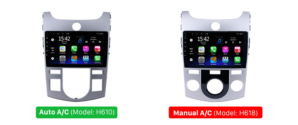 Seicane Pantalla táctil HD de 9 pulgadas para 2011 2012 2013-2017 KIA FORTE MANUAL AC GPS Navi Bluetooth Radio de coche Reparación de radio de coche Soporte HD TV digital Seicane Pantalla táctil HD de 9 pulgadas para 2011 2012 2013-2017 KIA FORTE MANUAL AC GPS Navi Bluetooth Radio de coche Reparación de radio de coche Soporte HD TV digital