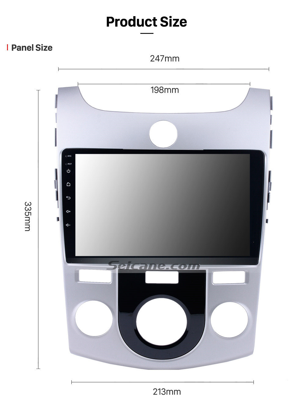 Seicane Pantalla táctil HD de 9 pulgadas para 2011 2012 2013-2017 KIA FORTE MANUAL AC GPS Navi Bluetooth Radio de coche Reparación de radio de coche Soporte HD TV digital Seicane Pantalla táctil HD de 9 pulgadas para 2011 2012 2013-2017 KIA FORTE MANUAL AC GPS Navi Bluetooth Radio de coche Reparación de radio de coche Soporte HD TV digital