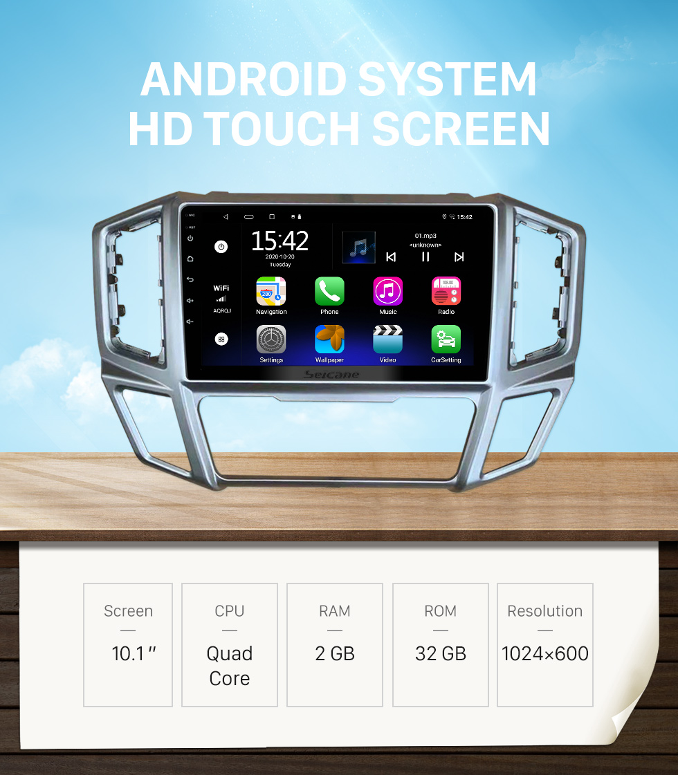 Seicane 9 дюймов для 2014-2021 FOTON SHIDAI KANGRUI H1 / H2 / H3 Radio Android 10.0 HD с сенсорным экраном Bluetooth с системой навигации GPS Поддержка Carplay 1080P AHD Camera DVR OBD2 Seicane 9 дюймов для 2014-2021 FOTON SHIDAI KANGRUI H1 / H2 / H3 Radio Android 10.0 HD с сенсорным экраном Bluetooth с системой навигации GPS Поддержка Carplay 1080P AHD Camera DVR OBD2