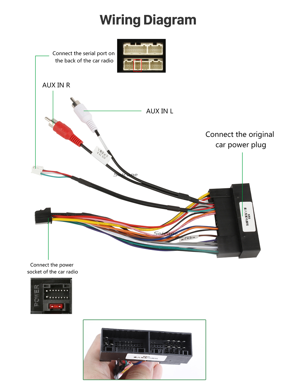 Seicane OEM Android 13.0 para 2015 Hyundai I30 Elantra Radio con Bluetooth 9 pulgadas HD Pantalla táctil Sistema de navegación GPS Carplay compatible con DSP