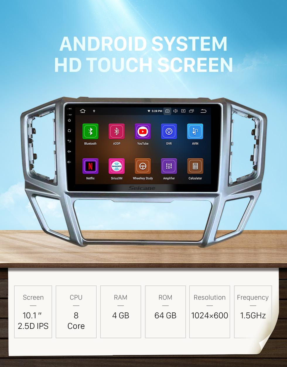 Seicane OEM Android 11.0 для 2014-2021 FOTON SHIDAI KANGRUI H1 / H2 / H3 Радио с Bluetooth 9-дюймовый сенсорный HD-экран Система GPS-навигации Поддержка Carplay DSP