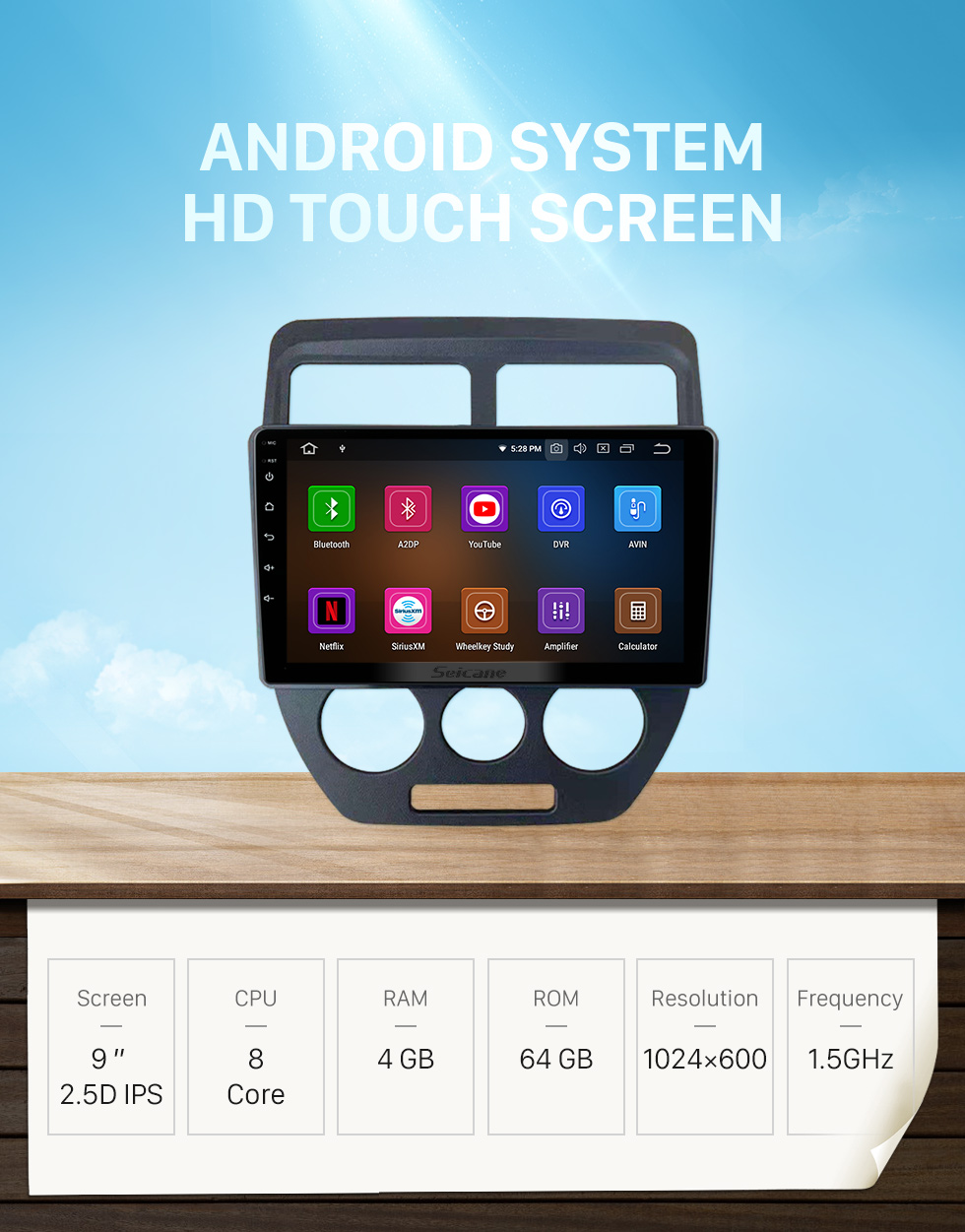 Seicane OEM Android 11.0 para 2014-2021 Rádio FOTON SHIDAI KANGRUI H1 / H2 / H3 com Bluetooth HD Touchscreen de 9 polegadas Sistema de navegação GPS Suporte para Carplay DSP