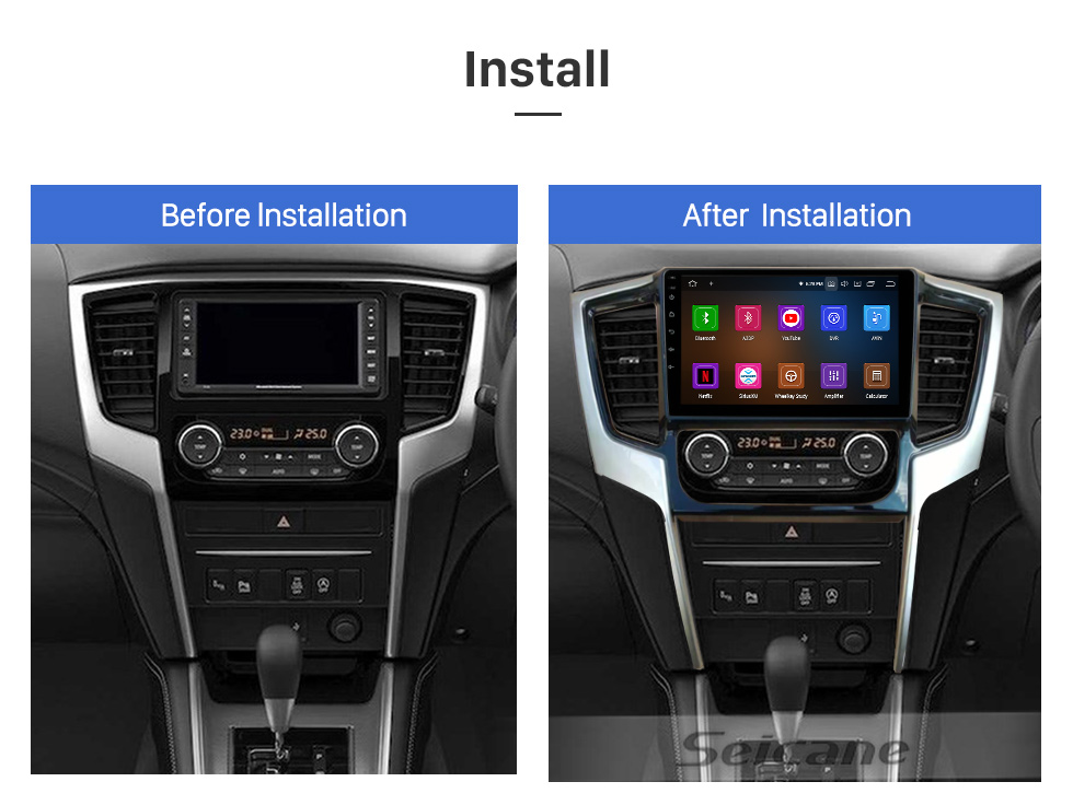 Seicane 9 Zoll Android 11.0 für 2015-2018 FOTON VIEW V3/ V5 Radio GPS-Navigationssystem mit Bluetooth HD Touchscreen Carplay-Unterstützung SWC DAB+ OBD II