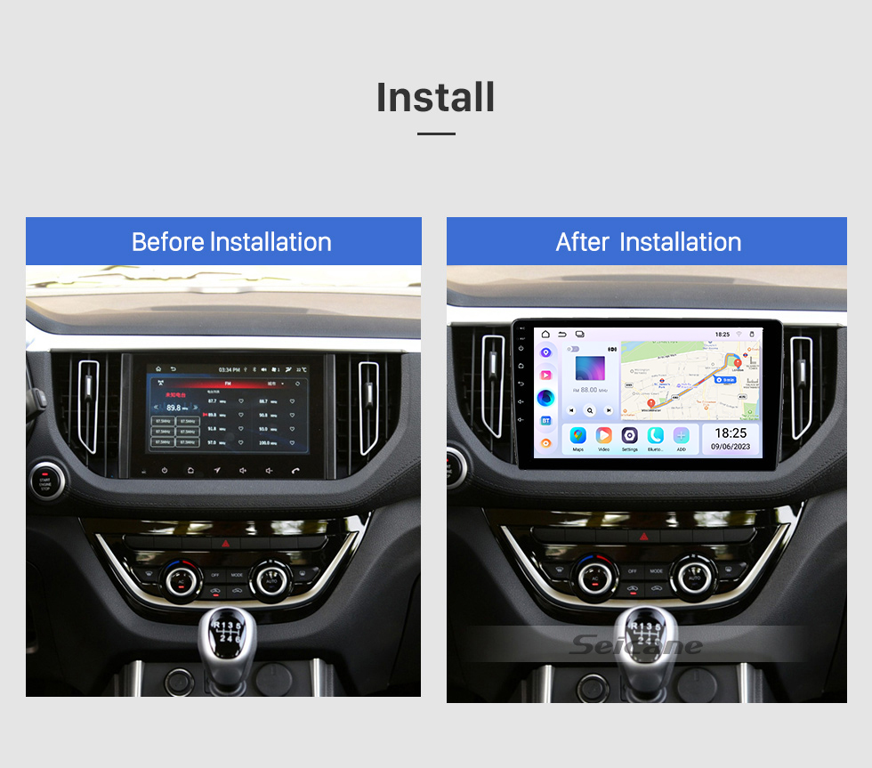 Seicane Para 2019 ISUZU JIM S Radio Android 13.0 HD Pantalla táctil Sistema de navegación GPS de 10.1 pulgadas con soporte Bluetooth Carplay DVR