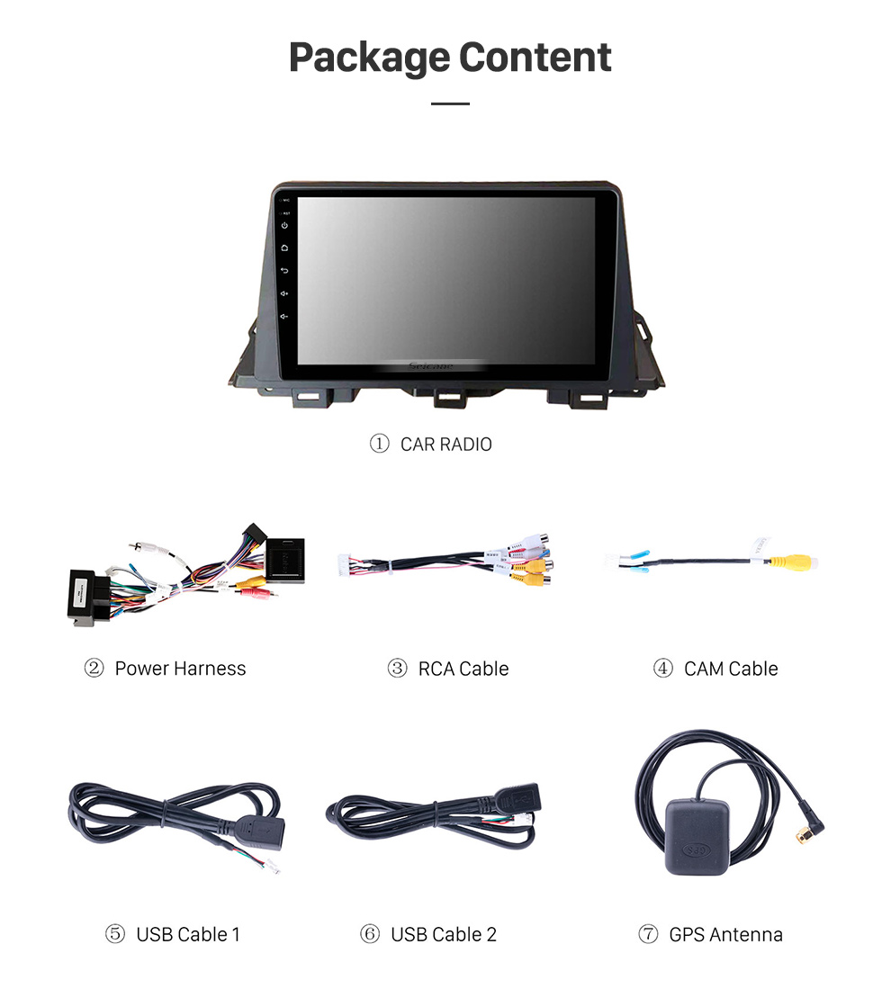 Seicane Para 2019 MAXUS G50 Radio Android 10.0 HD Touchscreen Sistema de navegação GPS de 10,1 polegadas com suporte para Bluetooth Carplay DVR