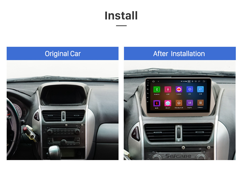 Seicane 9 pouces Android 11.0 pour 2015-2018 FOTON VIEW V3/V5 Radio Système de navigation GPS avec écran tactile Bluetooth HD Prise en charge de Carplay SWC DAB + OBD II Seicane 9 pouces Android 11.0 pour 2015-2018 FOTON VIEW V3/V5 Radio Système de navigation GPS avec écran tactile Bluetooth HD Prise en charge de Carplay SWC DAB + OBD II