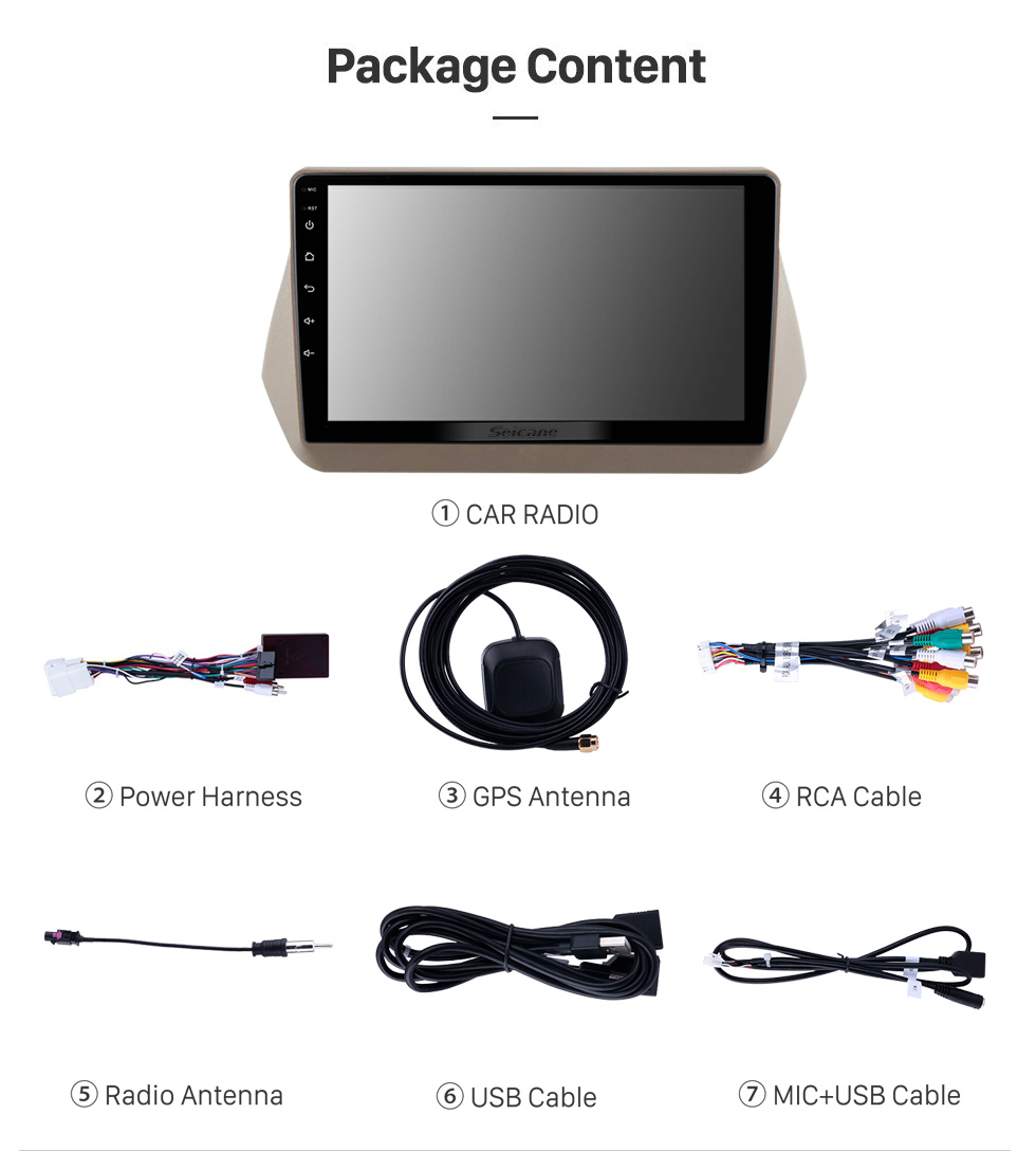 Seicane 9 pouces Android 11.0 pour 2015-2018 FOTON VIEW V3/V5 Radio Système de navigation GPS avec écran tactile Bluetooth HD Prise en charge de Carplay SWC DAB + OBD II Seicane 9 pouces Android 11.0 pour 2015-2018 FOTON VIEW V3/V5 Radio Système de navigation GPS avec écran tactile Bluetooth HD Prise en charge de Carplay SWC DAB + OBD II