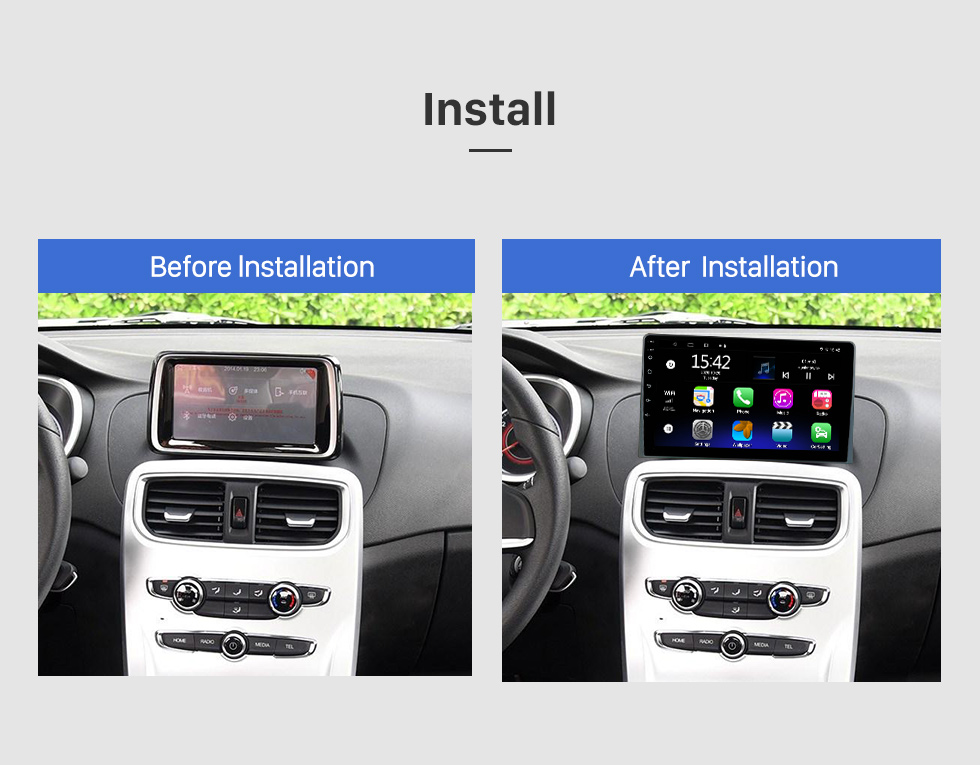 Seicane 9 pouces Android 10.0 pour 2019 TOYOTA AVANZA système de navigation GPS stéréo avec caméra de recul Bluetooth OBD2 DVR TPMS