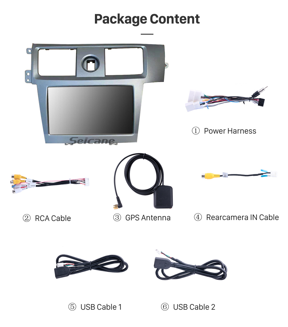 Seicane 9 polegadas Android 10.0 para 2019 Sistema de navegação GPS estéreo TOYOTA AVANZA com câmera retrovisor Bluetooth OBD2 DVR TPMS