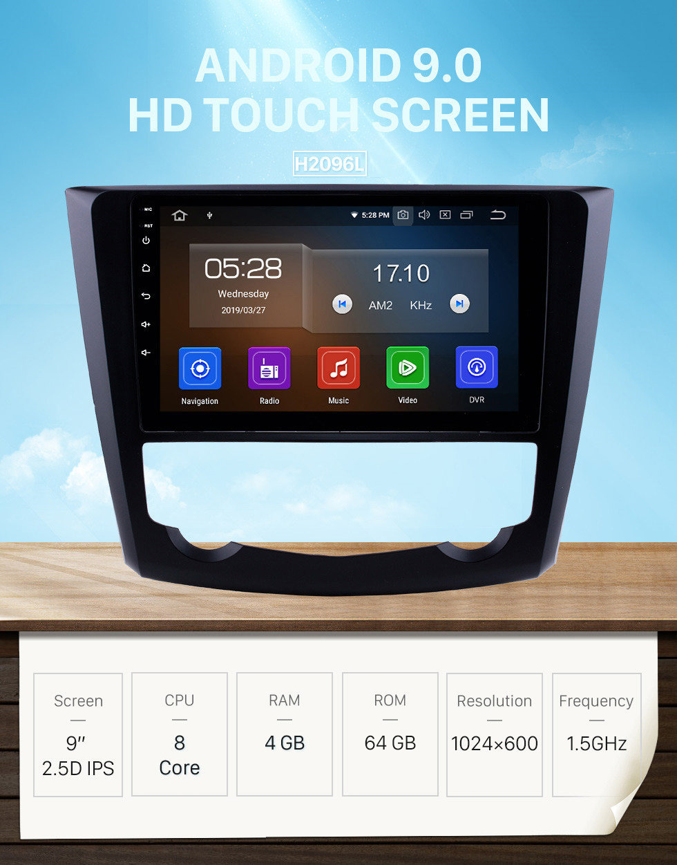 Seicane 9 inch Android 9.0 HD Touch Screen Car Stereo Radio Head Unit for 2016-2017 Renault Kadjar Bluetooth Radio WIFI DVR Video USB Mirror link OBD2 Rearview camera Steering Wheel Control Seicane 9 inch Android 9.0 HD Touch Screen Car Stereo Radio Head Unit for 2016-2017 Renault Kadjar Bluetooth Radio WIFI DVR Video USB Mirror link OBD2 Rearview camera Steering Wheel Control