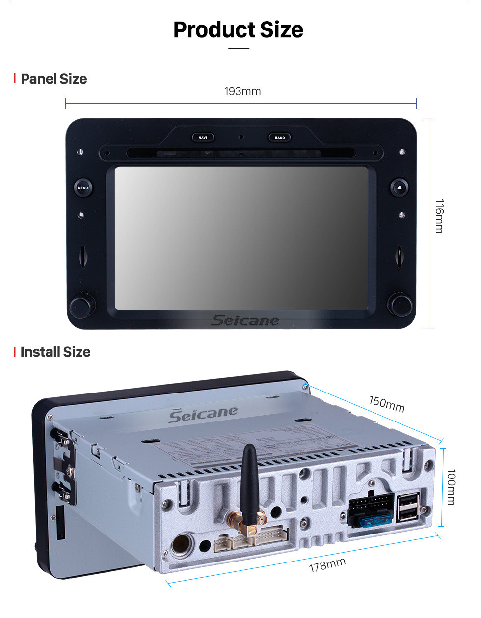 Seicane OEM 7-дюймовый Android 11.0 для 2005 г. и далее Alfa Romeo 159 Радио Bluetooth HD Сенсорный экран Система GPS-навигации Поддержка Carplay DVR 1080P