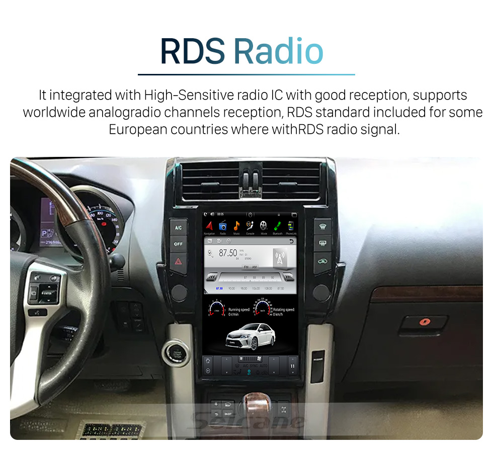 Seicane OEM 9.7 pulgadas Android 10.0 Radio para 2010-2017 Volkswagen NUEVO Touareg Bluetooth WIFI HD Pantalla táctil Soporte de navegación GPS Carplay Cámara trasera DAB + OBD2