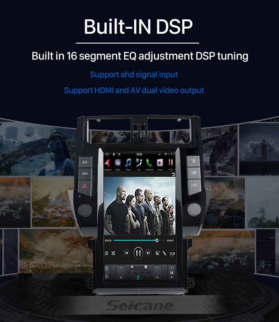 Seicane Rádio OEM de 9,7 polegadas Android 10.0 para Volkswagen 2010-2017 NOVO Touareg Bluetooth WIFI HD Touchscreen GPS Navegação com suporte para Carplay Câmera traseira DAB + OBD2