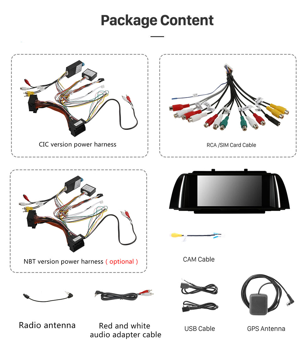 Seicane OEM 9 pulgadas Android 10.0 para 2013-2016 BMW 5 Series F10 F11 Radio con Bluetooth HD Pantalla táctil Sistema de navegación GPS compatible con Carplay DAB +