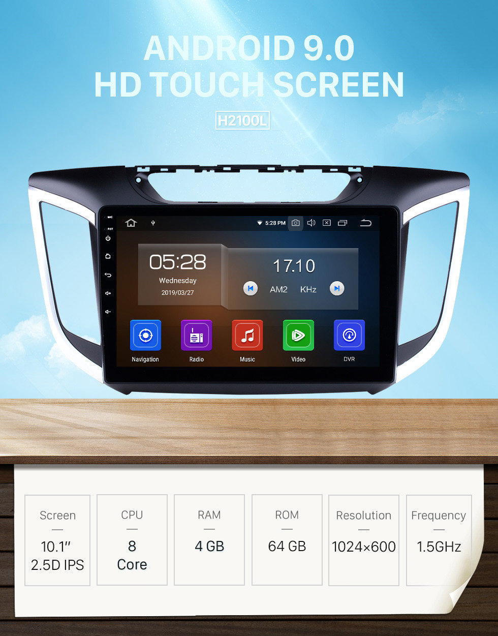 Seicane Android 9.0 1024 * 600 écran tactile Radio pour 2014 2015 HYUNDAI IX25 Creta avec Bluetooth GPS Navigation 4G WIFI commande au volant OBD2 Miroir Lien Seicane Android 9.0 1024 * 600 écran tactile Radio pour 2014 2015 HYUNDAI IX25 Creta avec Bluetooth GPS Navigation 4G WIFI commande au volant OBD2 Miroir Lien