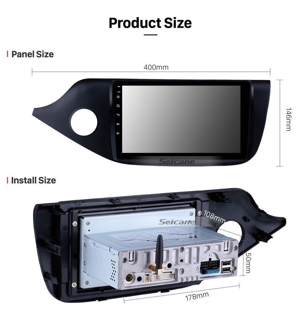 Seicane OEM 2012 2013 2014 Kia Ceed (LHD) 9 inch Android 9.0 GPS Navigation Bluetooth Car Radio Support CD DVD Player Backup Camera DAB+ DVR OBD2 Mirror Link WIFI USB SD Steering Wheel Control Seicane OEM 2012 2013 2014 Kia Ceed (LHD) 9 inch Android 9.0 GPS Navigation Bluetooth Car Radio Support CD DVD Player Backup Camera DAB+ DVR OBD2 Mirror Link WIFI USB SD Steering Wheel Control