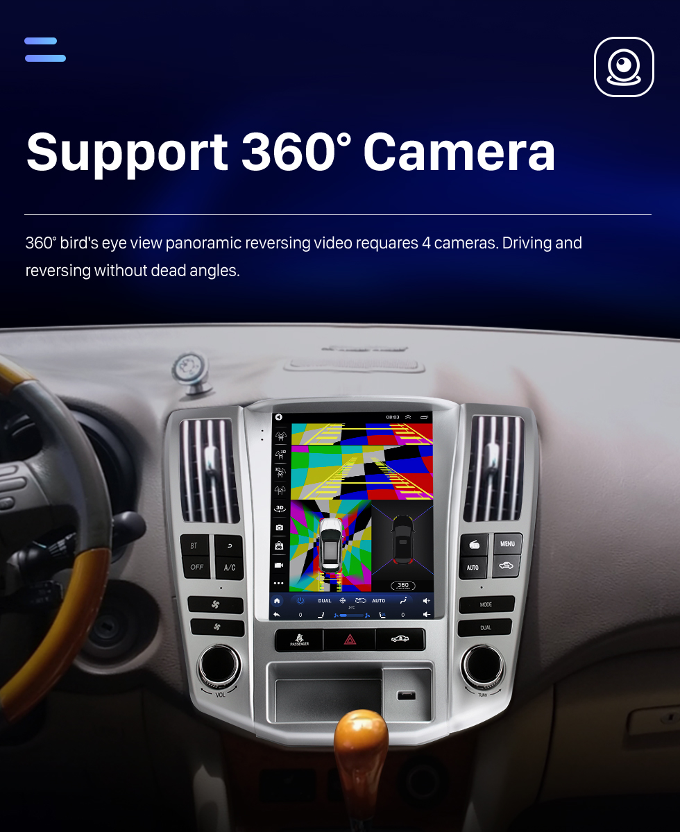 Seicane Radio de navegación GPS con pantalla táctil Android 10.0 HD de 9.7 pulgadas para 2004-2008 Lexus RX330 RX300 RX350 RX400 con Bluetooth USB AUX compatible con Carplay TPMS Seicane Radio de navegación GPS con pantalla táctil Android 10.0 HD de 9.7 pulgadas para 2004-2008 Lexus RX330 RX300 RX350 RX400 con Bluetooth USB AUX compatible con Carplay TPMS