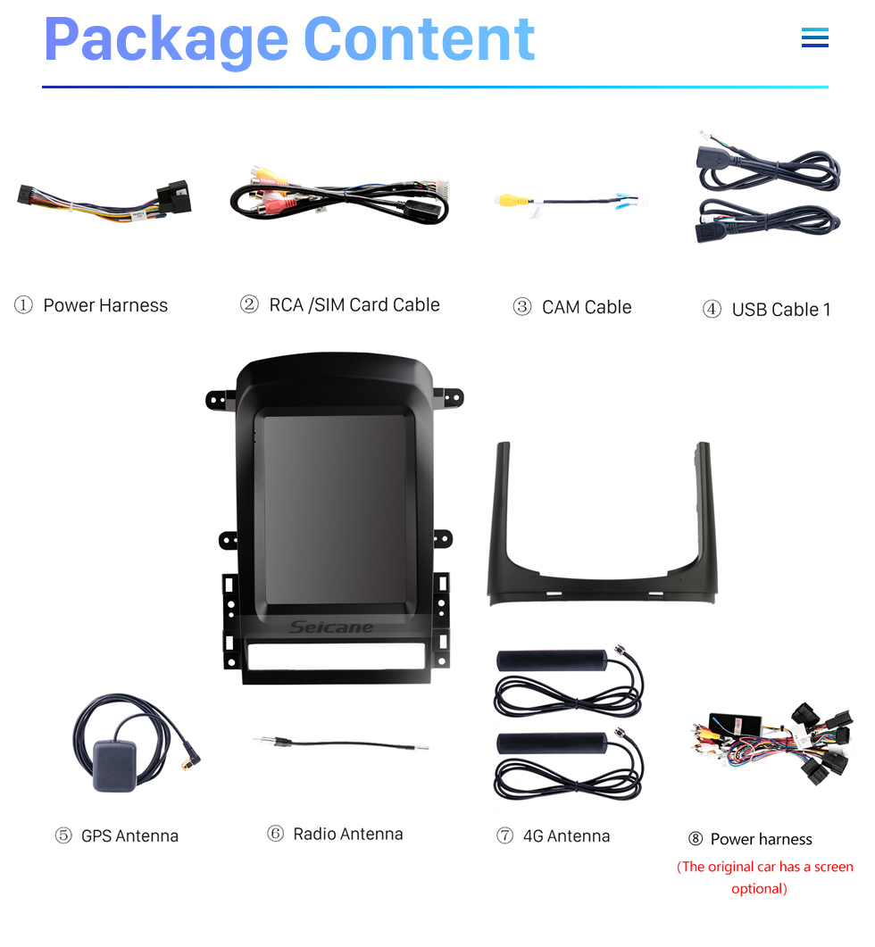 Seicane 9.7 pulgadas Android 10.0 Unidad principal Navegación GPS para 2006-2012 Chevy Chevrolet Captiva Radio USB con USB Bluetooth WIFI Soporte DVR OBD2 TPMS Control del volante