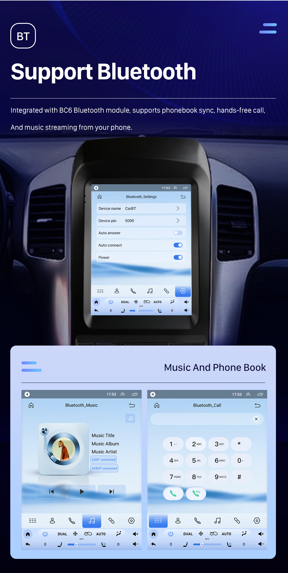 Seicane 9,7 pouces Android 10.0 Unité principale de navigation GPS pour 2006-2012 Chevy Chevrolet Captiva Radio USB avec prise en charge USB Bluetooth WIFI DVR OBD2 TPMS Commande au volant
