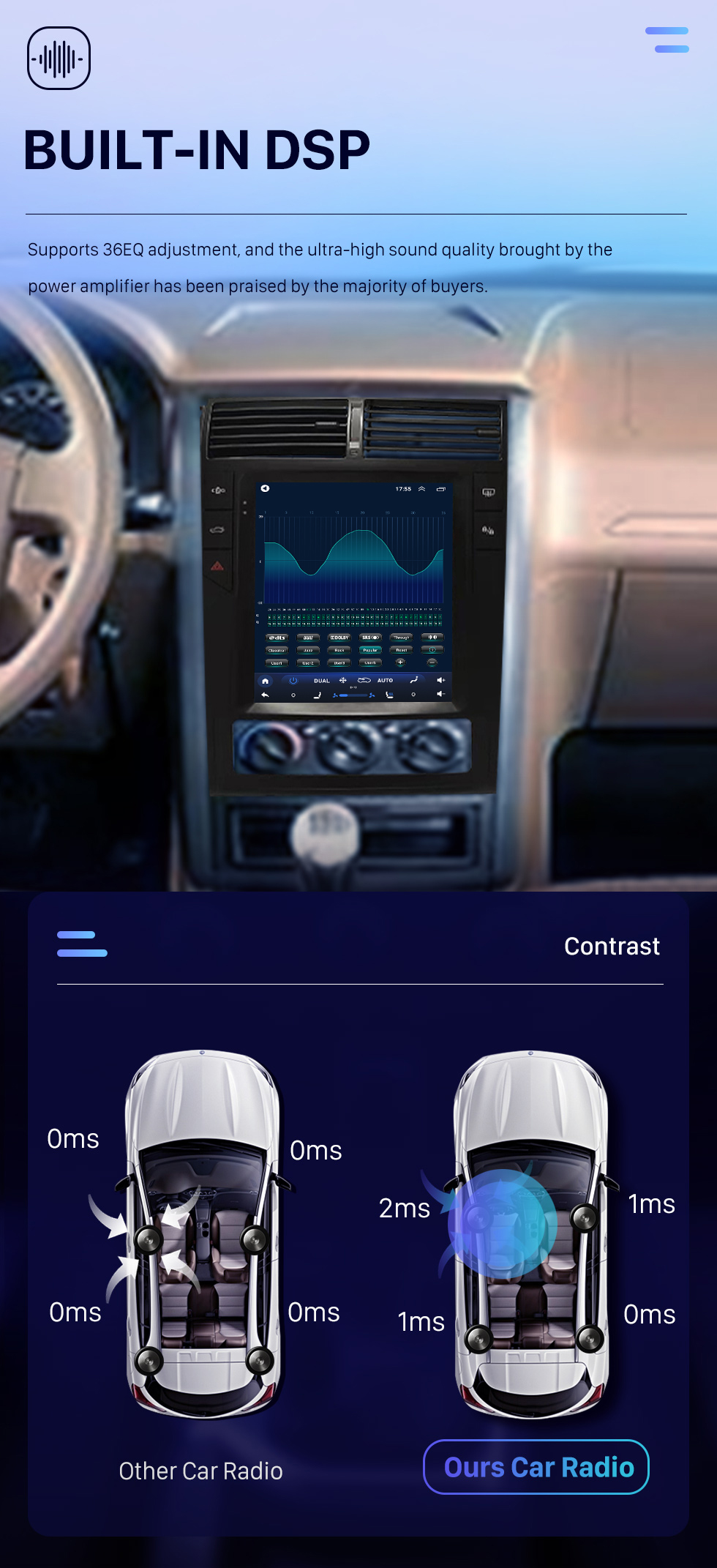 Seicane OEM 9,7-дюймовый Android 10.0 Радио для 2012-2022 Peugeot 405 Bluetooth WIFI HD Сенсорный экран Поддержка GPS-навигации Carplay Задняя камера DAB + OBD2