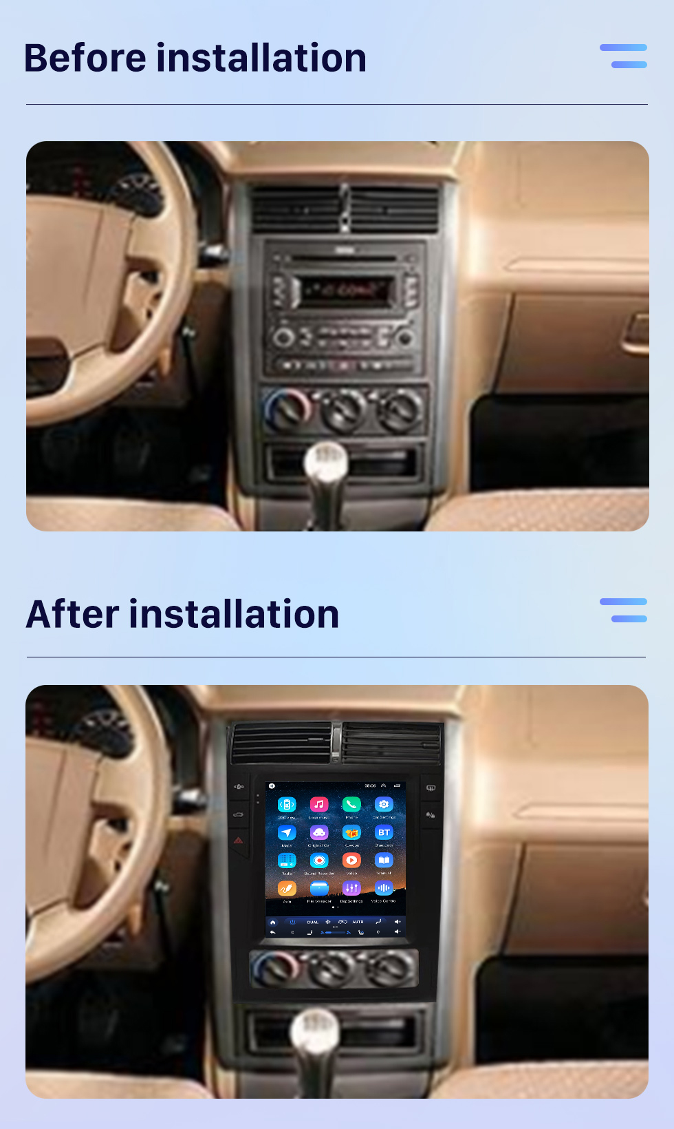 Seicane OEM 9.7 pulgadas Android 10.0 Radio para 2012-2022 Peugeot 405 Bluetooth WIFI HD Pantalla táctil Soporte de navegación GPS Carplay Cámara trasera DAB + OBD2 Seicane OEM 9.7 pulgadas Android 10.0 Radio para 2012-2022 Peugeot 405 Bluetooth WIFI HD Pantalla táctil Soporte de navegación GPS Carplay Cámara trasera DAB + OBD2
