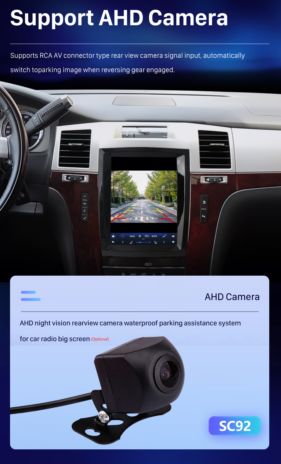 Seicane 9,7 pouces Android 10.0 pour 2007-2013 Cadillac SLS Radio Système de navigation GPS avec écran tactile Bluetooth HD Prise en charge Carplay DSP SWC DVR DAB + Caméra de recul Seicane 9,7 pouces Android 10.0 pour 2007-2013 Cadillac SLS Radio Système de navigation GPS avec écran tactile Bluetooth HD Prise en charge Carplay DSP SWC DVR DAB + Caméra de recul