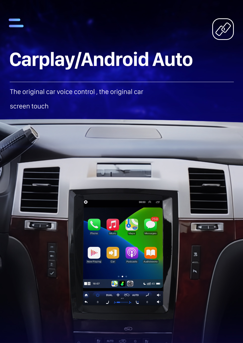 Seicane 9.7 pulgadas Android 10.0 para 2007-2013 Cadillac SLS Radio Sistema de navegación GPS con Bluetooth HD Pantalla táctil Soporte Carplay DSP SWC DVR DAB + Cámara de respaldo