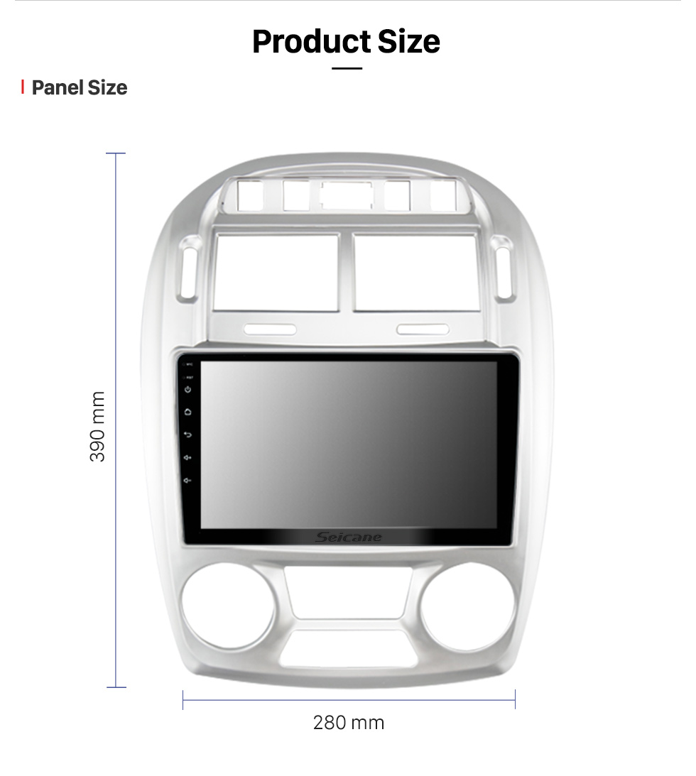 Seicane 9 inch Android 10.0  for 2005-2006 KIA CERATO Manual AC Stereo GPS navigation system  with Bluetooth OBD2 DVR TPMS Rearview Camera