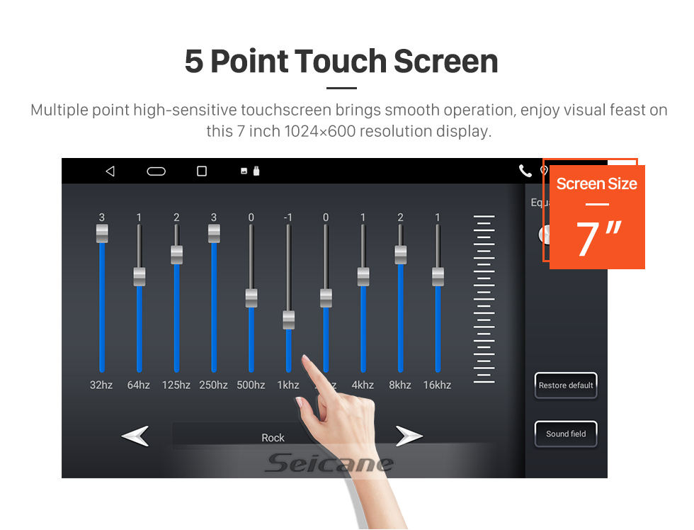 Seicane Autoradio 7 pouces TouchSceen pour 2015-2022 FDRD TRANSIT avec bluetooth carplay support caméra de recul HD TV numérique