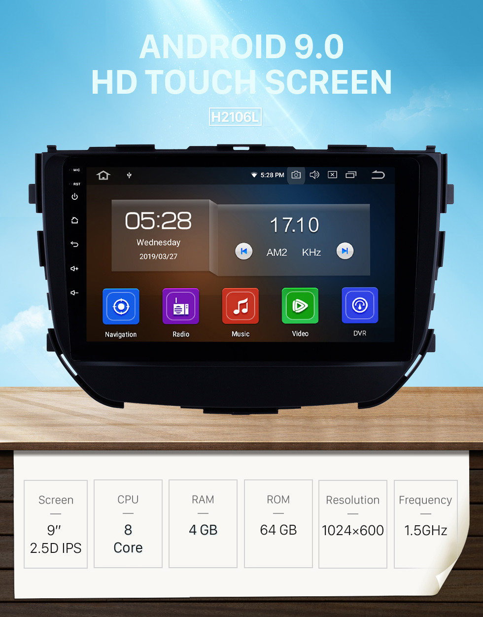 Seicane 2016 2017 2018 Suzuki BREZZA 9 pouces IPS Écran Tactile Android 9.0 Radio GPS Navigation Contrôle Au Volant Auto Stéréo avec Bluetooth Wifi USB support Carplay Lecteur DVD 4G DVR Seicane 2016 2017 2018 Suzuki BREZZA 9 pouces IPS Écran Tactile Android 9.0 Radio GPS Navigation Contrôle Au Volant Auto Stéréo avec Bluetooth Wifi USB support Carplay Lecteur DVD 4G DVR