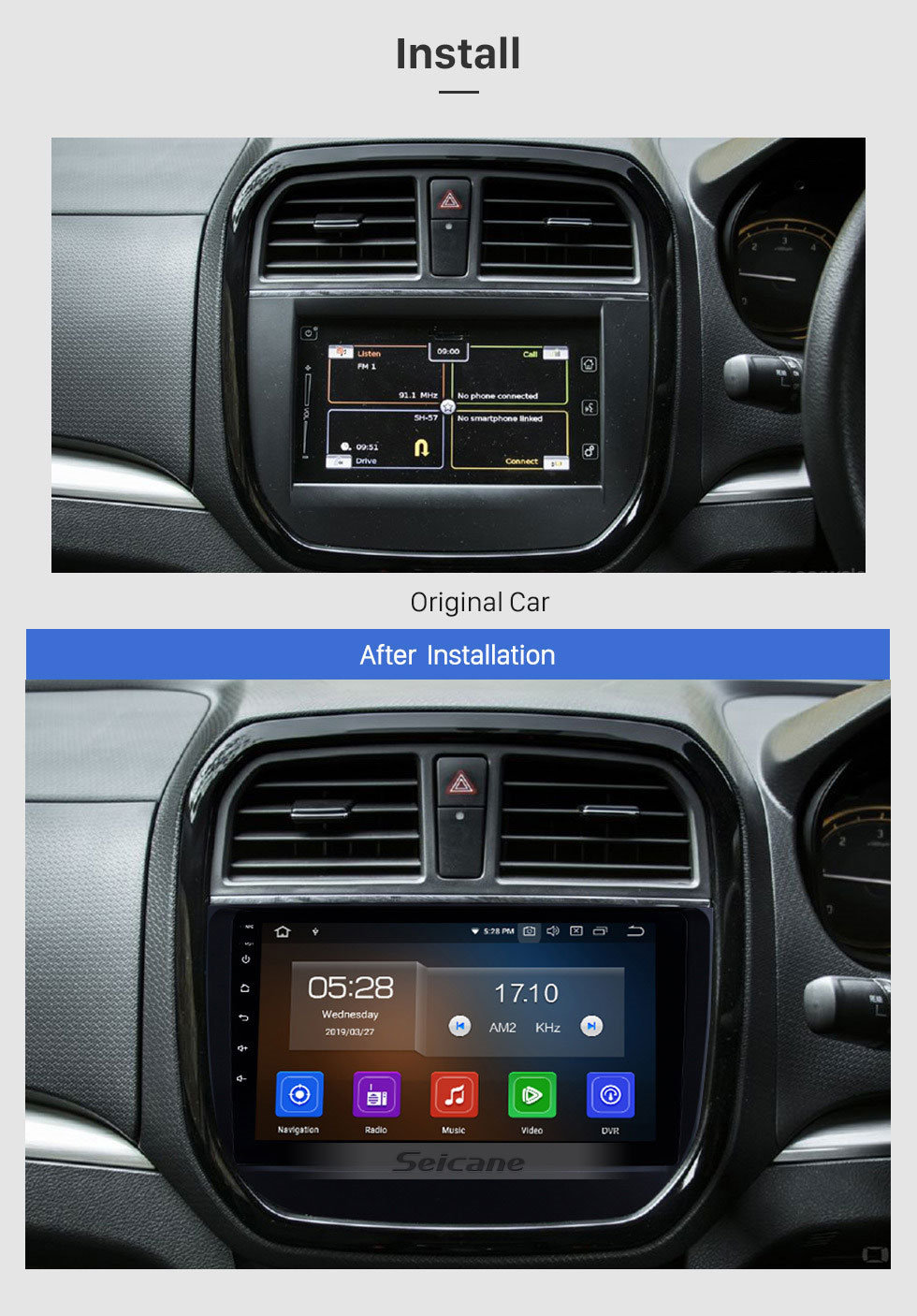 Seicane 2016 2017 2018 Suzuki BREZZA 9 pouces IPS Écran Tactile Android 9.0 Radio GPS Navigation Contrôle Au Volant Auto Stéréo avec Bluetooth Wifi USB support Carplay Lecteur DVD 4G DVR Seicane 2016 2017 2018 Suzuki BREZZA 9 pouces IPS Écran Tactile Android 9.0 Radio GPS Navigation Contrôle Au Volant Auto Stéréo avec Bluetooth Wifi USB support Carplay Lecteur DVD 4G DVR