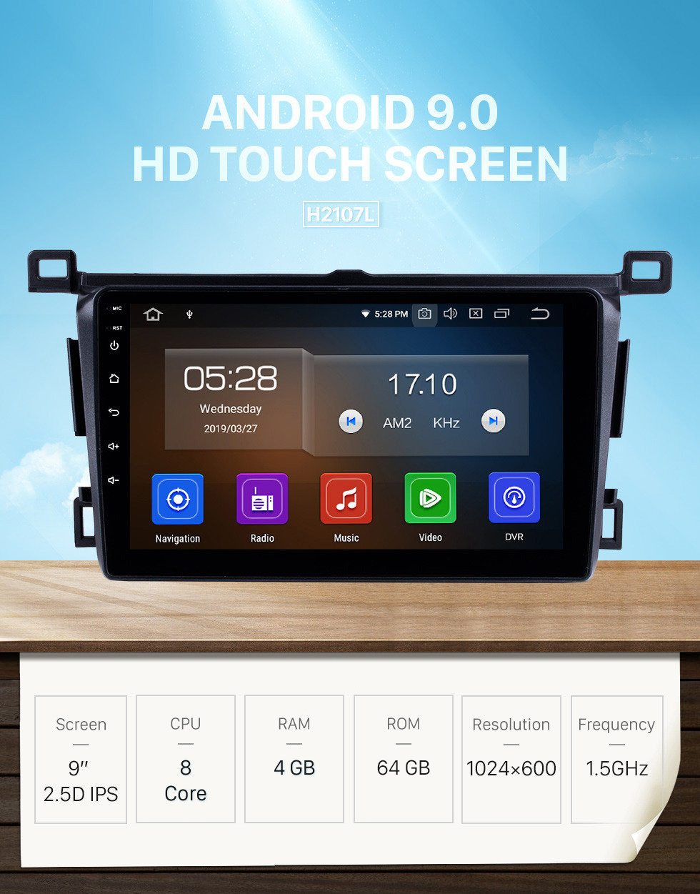 Seicane 2013-2018 Toyota RAV4 Left hand driving Android 9.0 9 inch GPS Navigation HD Touchscreen Radio WIFI Bluetooth USB AUX support DVD Player SWC 1080P Rearview Camera OBD TPMS Carplay Seicane 2013-2018 Toyota RAV4 Left hand driving Android 9.0 9 inch GPS Navigation HD Touchscreen Radio WIFI Bluetooth USB AUX support DVD Player SWC 1080P Rearview Camera OBD TPMS Carplay